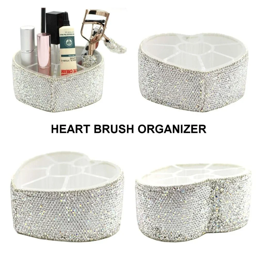 NWT Sparkling Crystal Rhinestone Bling Silver Stocking Stuffers Makeup B… - Picture 17 of 17